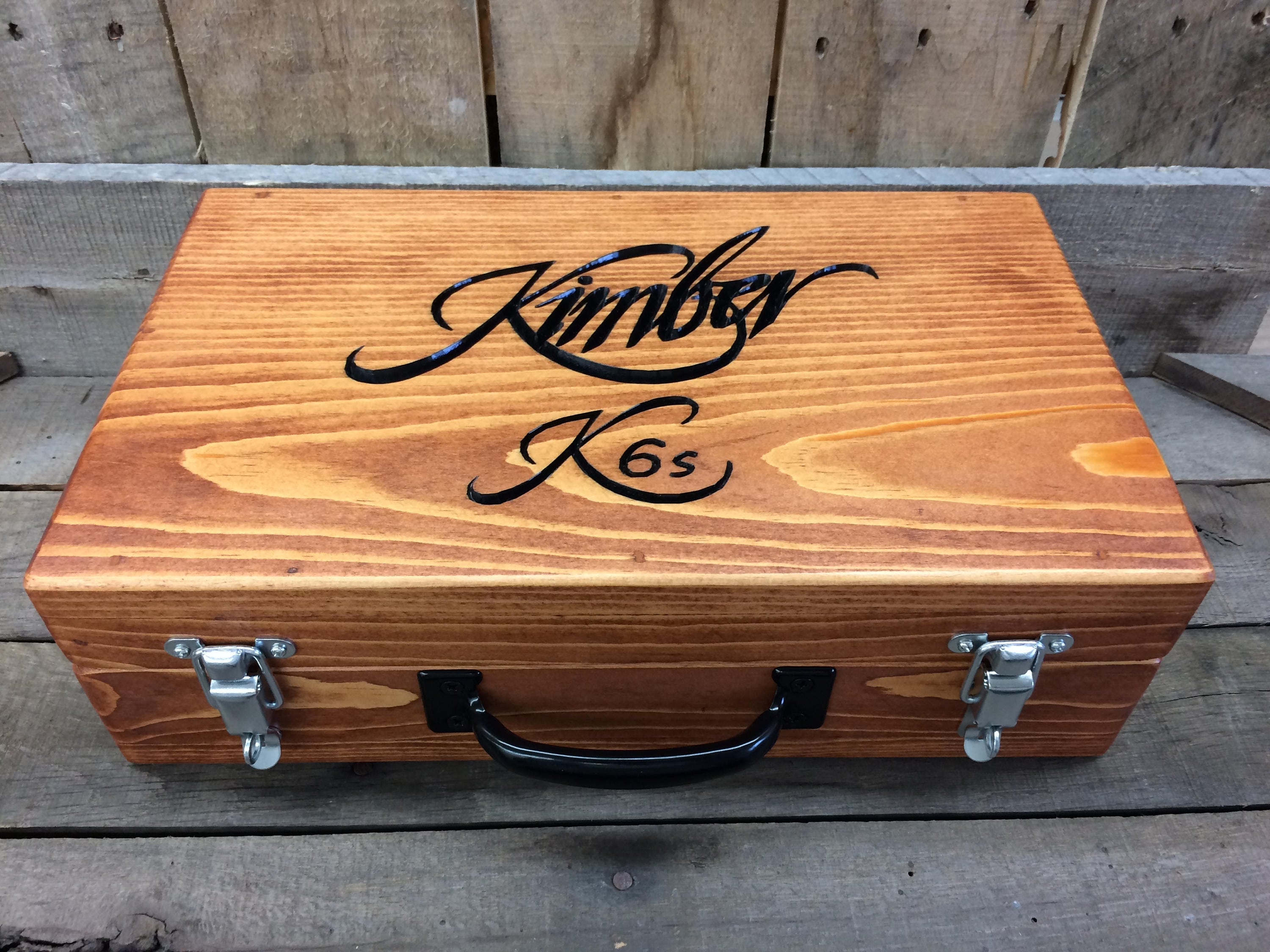 Custom Wood Gun Case Wood Pistol Case Lockable Gun Storage Etsy