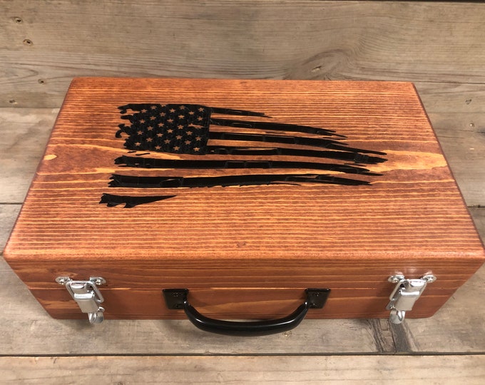 Custom Wood Gun Case Wood Pistol Case Lockable Gun Storage Handgun
