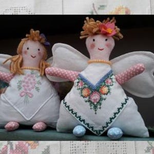 Vintage Fairy Sewing Pattern, PDF sewing pattern, Fairies Pattern, Plush Fairy, Stuffed Fairy, Christmas Fairy