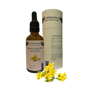 Organic St John&#39;s Wort Herbal Tincture/Extract - alcohol free - &gt;50ml&lt;