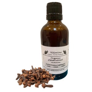 Organic Clove Tincture/Extract - alcohol free -