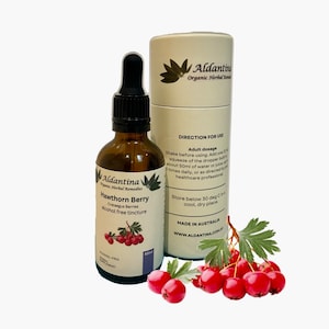 Biologische meidoornbessen kruidentinctuur/extract - alcoholvrij -