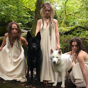 Cotton Maxi Dress, Open Back Dress, Backless Long Dress, Sustainable Fashion, Goddess Dress, Priestess Dress, Raw Cotton, Tribal Wear.