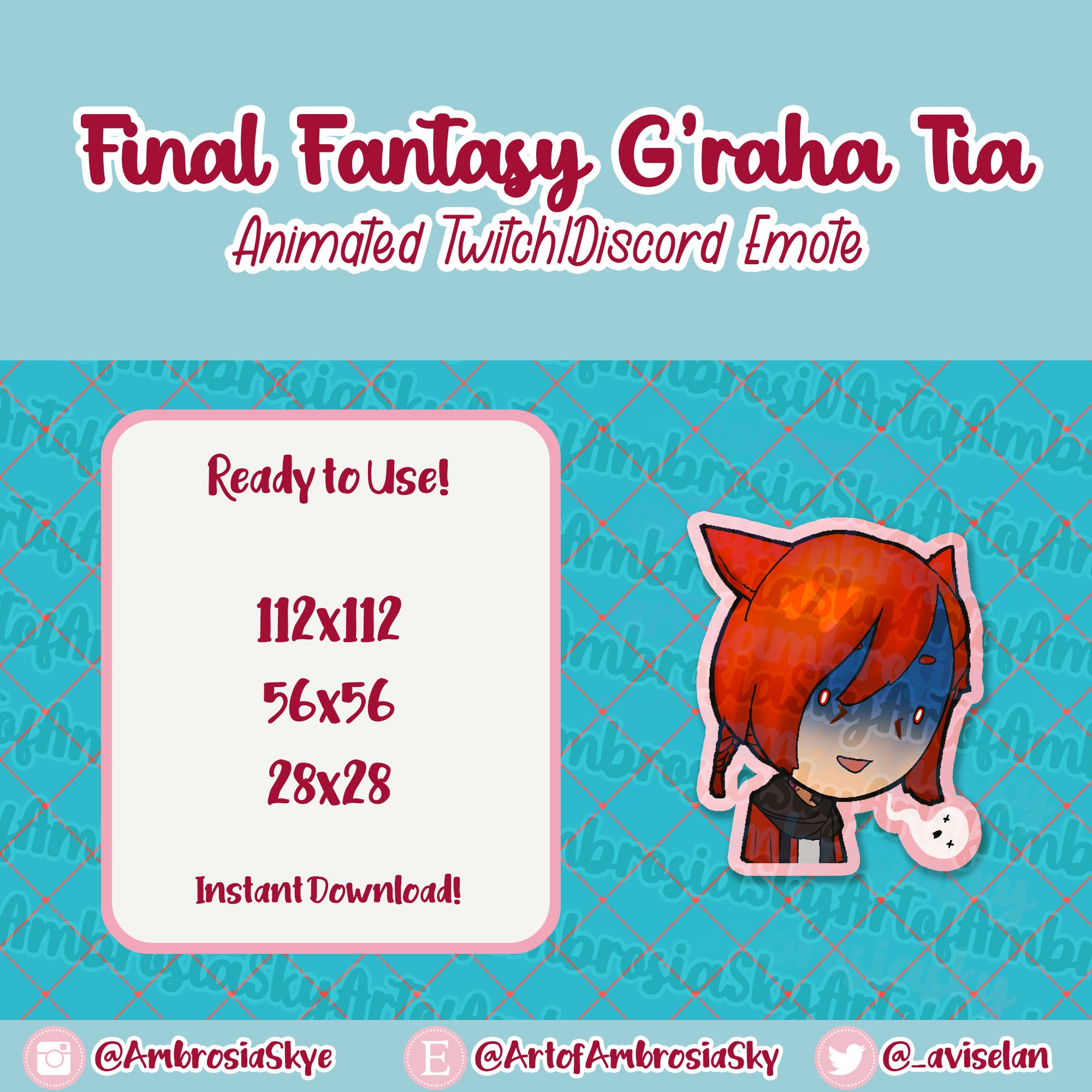FFXIV G'raha Tia Animated Twitch and Discord Emote - Etsy Australia FFXIV G'raha Tia Animated Twitch and Discord Emote - Etsy Australia