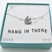 Hang in there sloth necklace. Sloth jewelry.  Encouragement gift.  Encouragement necklace.  Encouragement card.