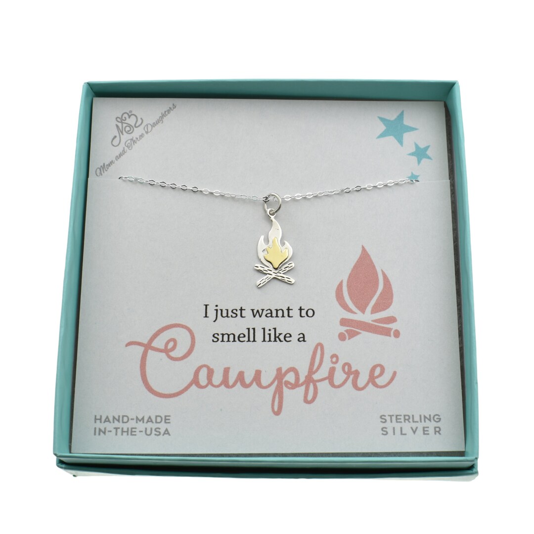 Camping Necklace. Camping Jewelry. Camping Gifts. Camping Gift Etsy