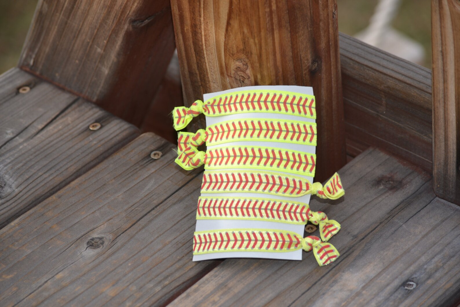 Softball Hair Ties 6 Pack Softball Hair Accessories Softball Etsy