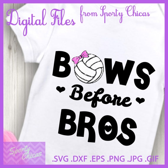 Download Free Volleyball Mom Svg Volleyball Svg Bows Before Bros Etsy SVG Cut Files