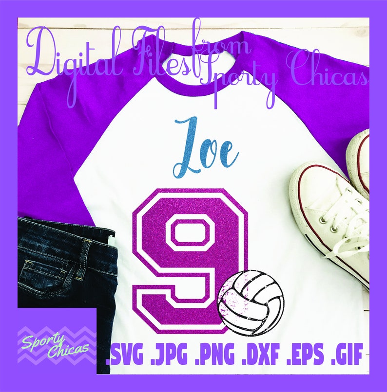 Download 9th Birthday SVG Ninth Birthday SVG Volleyball SVG Nine | Etsy