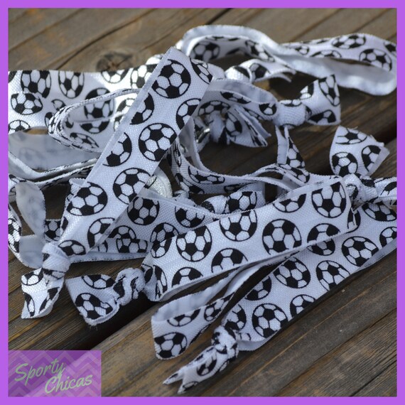 Soccer Hair Ties Party Pack Soccer Hair Accessories Soccer Etsy