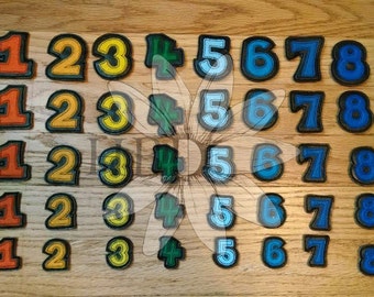 Number Feltie Applique Digital Embroidery File in 5 sizes!