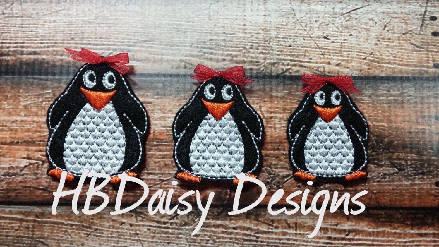 Penguin Feltie Digital Embroidery Design in Three Sizes! - Etsy