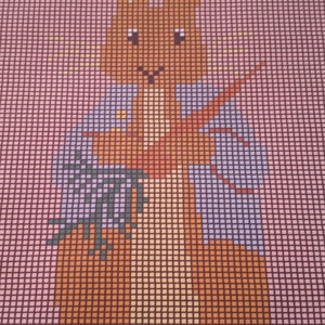 Peter Rabbit blanket panel knitting    pattern*Chart only*