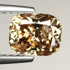 1.04cts Champagne Brown Cushion Natural Loose Diamond &quot;SEE VIDEO&quot;