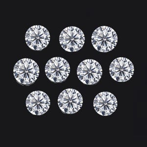10pc VVS 1.8mm to 2.7mm Loose MELEE Real Diamonds for Jewelry
