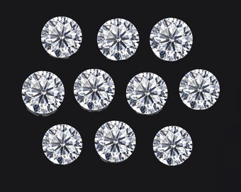 10pc VVS 1.8mm to 2.7mm Loose MELEE Real Diamonds for Jewelry