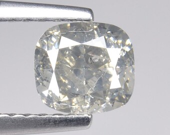 1.01cts Steel Gray Cushion Natural Loose Diamond "SEE VIDEO"