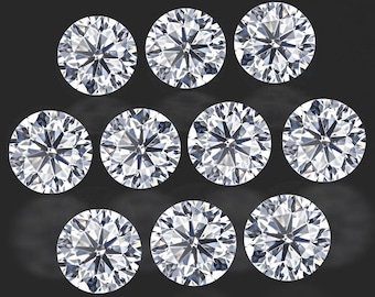 VVS 2.0mm 10p & 2.5mm 14p  Natural Earth Mined Loose Round Melee Diamonds