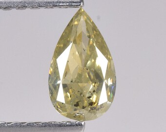 0.56cts Champagne Pear Natural Loose Diamond "SEE VIDEO"