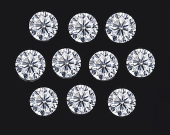 10pc VS 1.8mm to 2.7mm Loose MELEE Real Diamonds for Jewelry