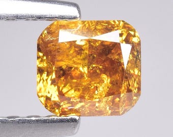 0.43cts Yellowish Brown Cushion Natural Loose Diamond "SEE VIDEO"
