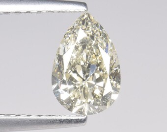 1.00cts Gray White Pear Natural Loose Diamond "SEE VIDEO"