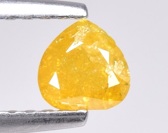 0.48cts Yellow Pear Natural Loose Diamond "SEE VIDEO"