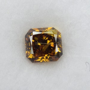 Certified ~ 0.32cts Brown Cushion Natural Loose Diamond