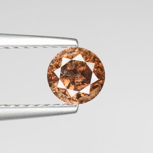 0.53cts 5.1mm Fancy Brown Natural Loose Diamond &quot;SEE VIDEO&quot;