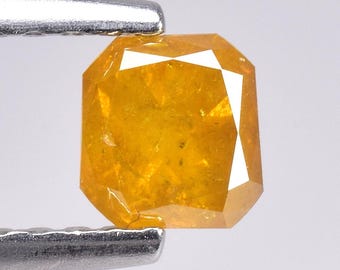 0.49cts Golden Yellow Cushion Natural Loose Diamond "SEE VIDEO"