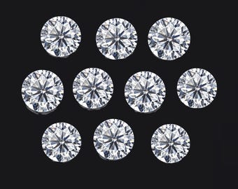 10pc VS 1.5 Milimeter (mm)  Natural Earth Mined Loose Star Diamonds