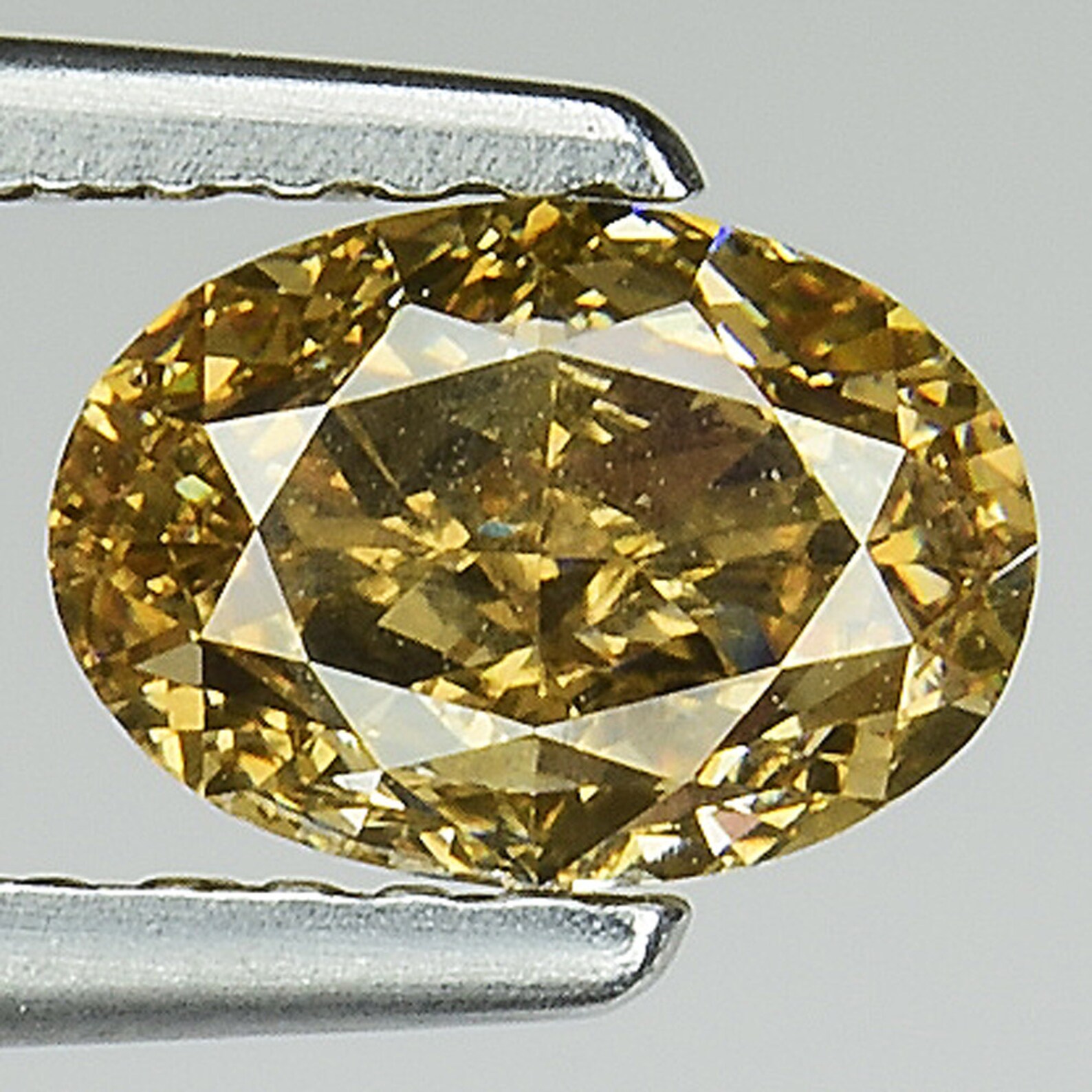 1.00cts Yellowish Brown Oval Natural Loose Diamond SEE Etsy