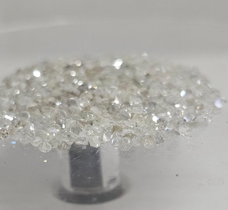 Untreated Natural Diamonds 3.00cts 1.5 - 1.8mm Single Cut White Diamonds image 2