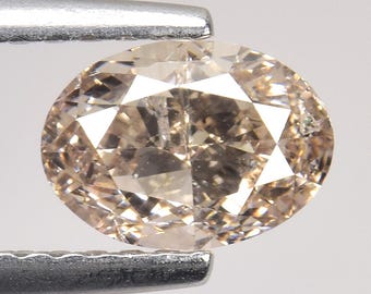 1.00cts Cocktail Brown Oval Natural Loose Diamond "SEE VIDEO"