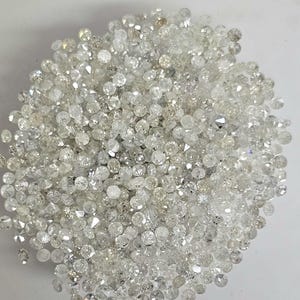 Untreated Natural Diamonds 3.00cts 1.5 - 1.8mm Single Cut White Diamonds image 1