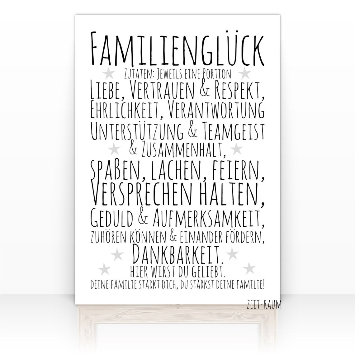 Familienglück Zuhause Familie Poster Druck Zeitraum Etsy