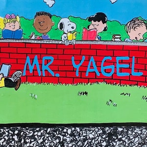 oh peanuts! Personalized Teacher Sign