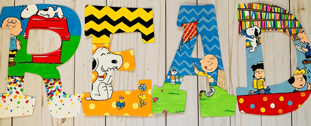 Oh Peanuts! READ Letters DIGITAL DOWNLOAD - Etsy