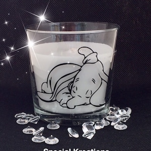 Sleeping Dumbo Scented Candle | Birthday | New Baby | Friendship | Baby Shower | Christening
