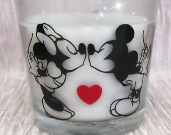 Minnie and Mickey Candle. Valentines Day. Birthday. Wedding. Engagement. Mothers Day.
