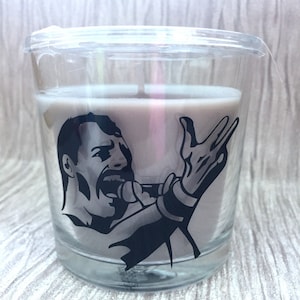 Queen Freddie Mercury Candle. Gift. Birthday. Friendship. Thank you. Wedding. Valentines Day. Mothers Day. Fathers Day
