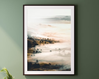 Peak District Print - Hope Valley Landscape Wall Art in the UK Poster Original Artwork Nature Photography Framed Picture Canvas Home Decor