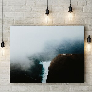 Der Leuchtturm - Maderia Original Landschaft Fotografie - Druck, Gerahmt, Leinwand Wandkunst