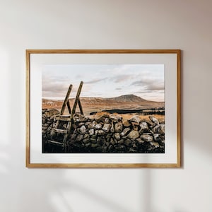 Ingleborough Winter Landscape Photography Print: Yorkshire Dales Wall Art
