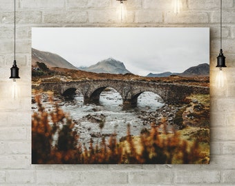 Isle of Skye Print: Sligachan Old Bridge, Scotland Landscape