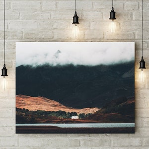 Scotland Print Scottish Landscape Photography The House on the Loch Highlands Mountain Wall Art Scottish Gifts Danscape Fine Art Photography