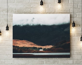 Scotland Print Scottish Landscape Photography The House on the Loch Highlands Mountain Wall Art Scottish Gifts Danscape Fine Art Photography