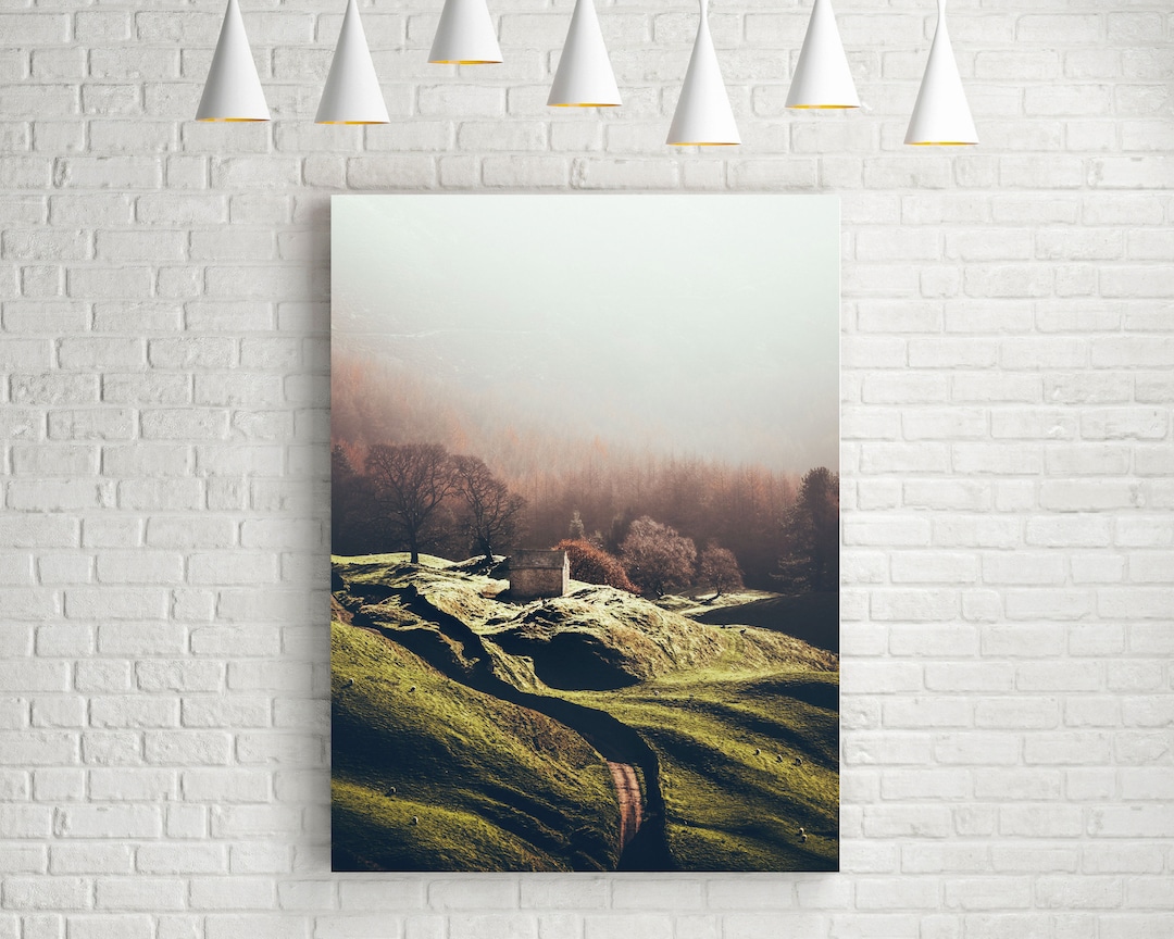 Peak District Autumn Valley Framed Print by King & McGaw