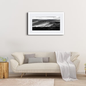 Peak District Print Stanage Edge Panoramic Black and White Landscape Photography Climbing Outdoor Sheffield Wall Art Derbyshire Framed image 10