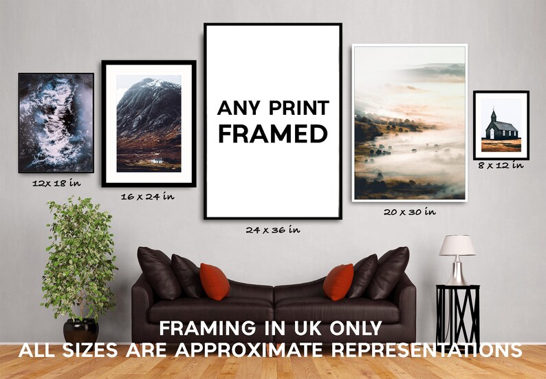 Framed Art Print Any Landscape Photo Photography Image 0